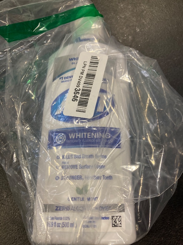 Photo 1 of ACT Whitening + Anticavity Fluoride Mouthwash 16.9 fl. oz. With Zero Alcohol, Dye Free, Gentle Mint