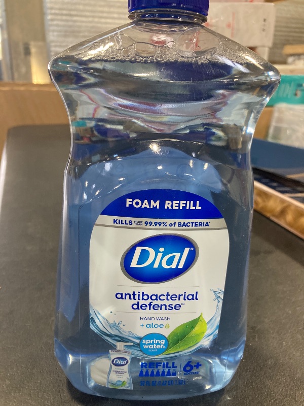 Photo 1 of Dial Antibacterial Foaming Hand Soap Refill, Spring Water, 52 fl oz (Pack of 1)