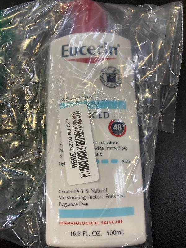 Photo 1 of Eucerin Advanced Repair Body Lotion for Very Dry Skin, Unscented Lotion Formulated with Ceramides, 16.9 Fl Oz Bottle