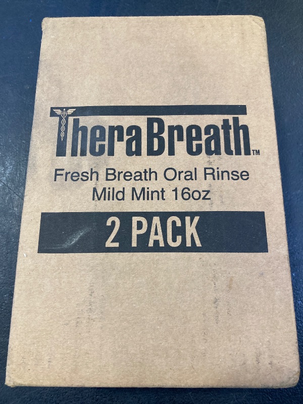 Photo 1 of TheraBreath Fresh Breath Mouthwash, Mild Mint Flavor, Alcohol-Free, 16 Fl Oz (2-Pack)