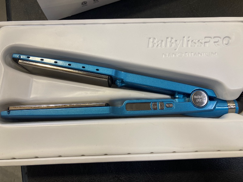 Photo 1 of BaBylissPRO Nano Titanium Ionic Straightening Iron