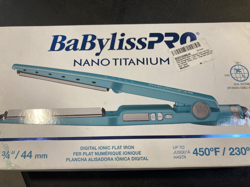 Photo 1 of BaBylissPRO Nano Titanium Ionic Straightening Iron