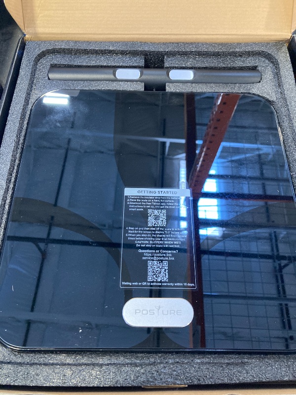 Photo 1 of Posture Scale for Body Weight and Fat Percentage, 8 Electrodes Larger Platform Digital Scale for BMI 28 Body Composition Measurement, Bathroom Smart Scales with LED Display FSA or HSA Eligible