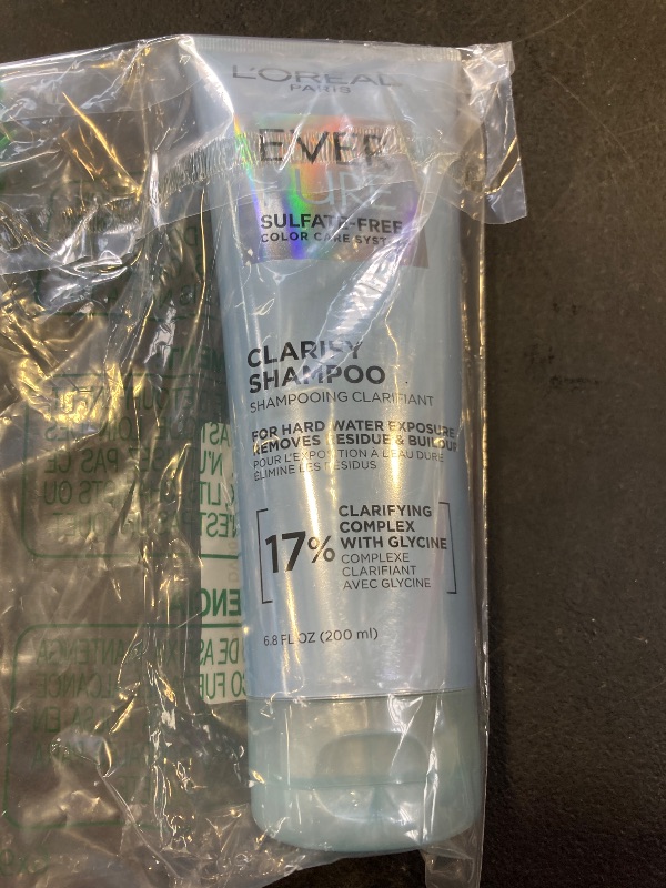 Photo 1 of L'Oreal Paris Clarify Sulfate Free Shampoo with Antioxidants, Clarifying Shampoo for Hard Water Exposure and Styling Build-up, EverPure, 6.8 Fl Oz