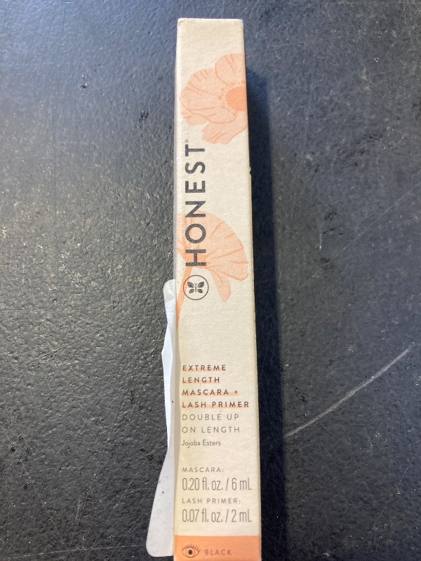 Photo 1 of Honest Beauty 2-in-1 Extreme Length Clean Mascara + Lash Primer | Lengthening + Volumizing | Cruelty Free + Safe for Sensitive Eyes | Black, .27 fl oz