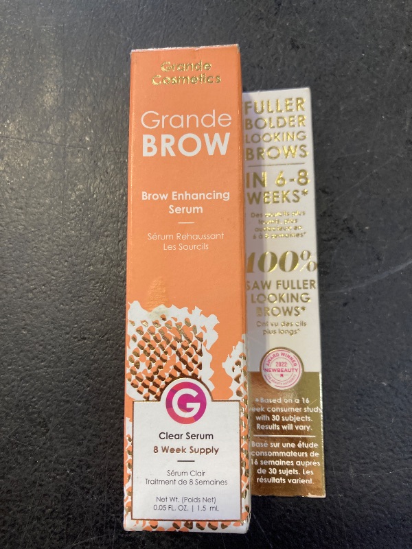 Photo 1 of Grande Cosmetics GrandeBROW Brow Enhancing Serum, 8 Week Starter Supply , 0.05 Fl Oz (Pack of 1)