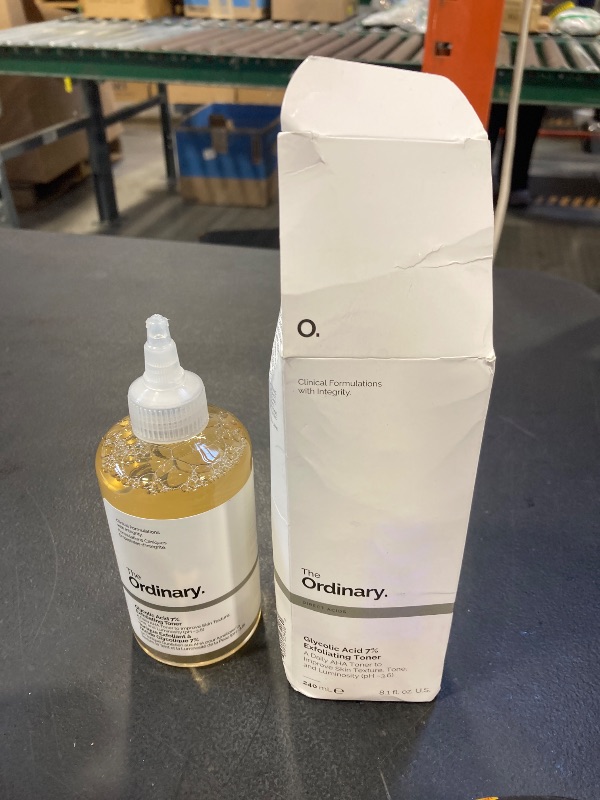 Photo 1 of The Ordinary Glycolic Acid 7% Exfoliating Toner, Brightening and Smoothing Daily Toner for More Even-Looking Skin Tone, 8.1 Fl Oz