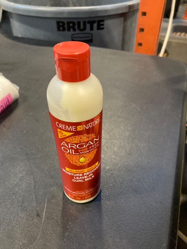 Photo 1 of Creme of Nature, Argan Oil Moisture Recovery Leave In Curl Milk, Argan Oil of Morocco, Softens & Defines Curls, 8 Fl Oz