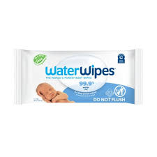 Photo 1 of WaterWipes Plastic-Free Original-baby Wipes, 99.9% Water Based Wipes, Unscented & Hypoallergenic for Sensitive Skin, (Pack of 2) , exp- 06/2026