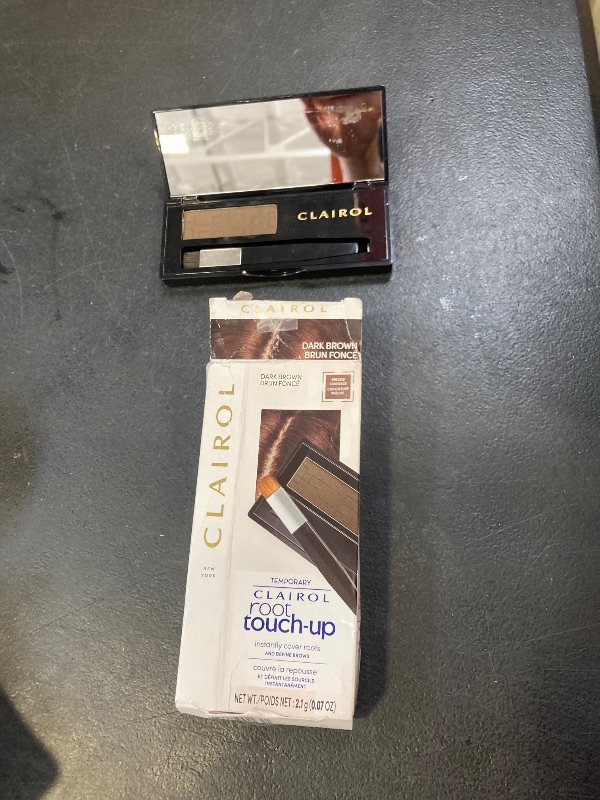 Photo 1 of Clairol Root Touch-Up Temporary Concealing Powder, Dark Brown Hair Color, Pack of 1