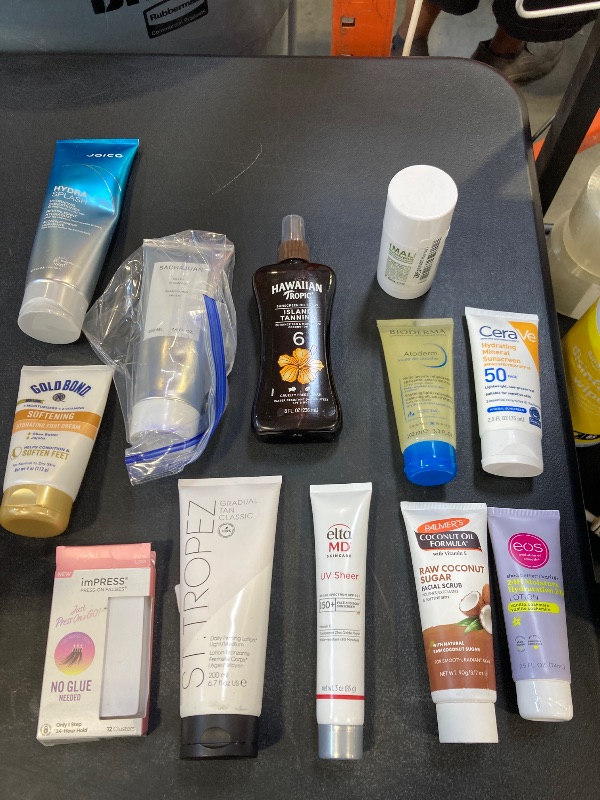 Photo 1 of various beauty products - mixed of used and new items 