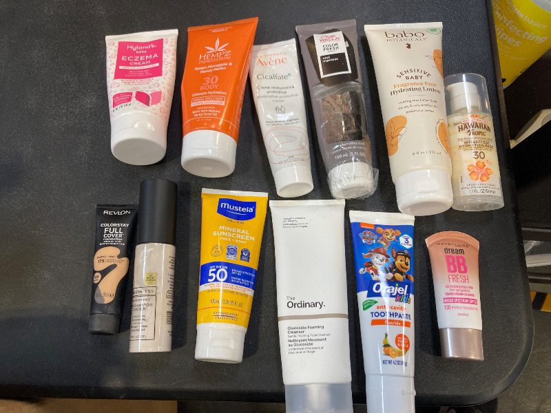 Photo 1 of various beauty products - mixed of used and new 