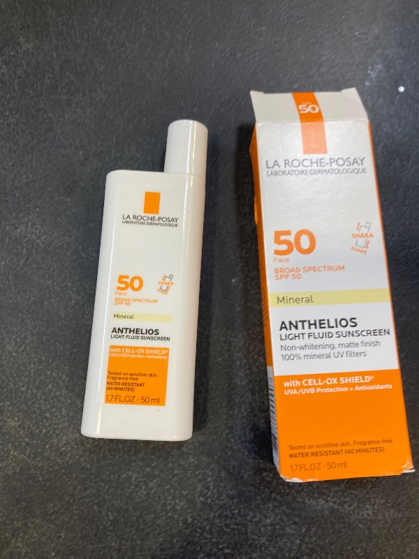 Photo 1 of La Roche-Posay Anthelios Mineral Ultra-Light Face Sunscreen SPF 50, Zinc Oxide Sunscreen for Face, 100% Mineral Sunblock, Oil Free for Sensitive Skin, Daily Sun Protection