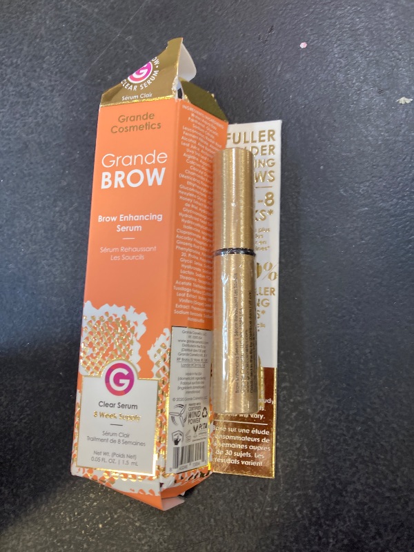 Photo 1 of Grande Cosmetics GrandeBROW Brow Enhancing Serum, 8 Week Starter Supply , 0.05 Fl Oz (Pack of 1)