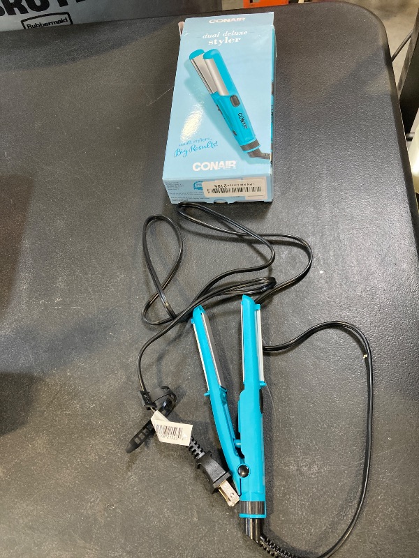 Photo 1 of Conair Mini Dual Deluxe Styler; Add Curls and Waves - or - Straighten; Perfect for On-The-Go Styling