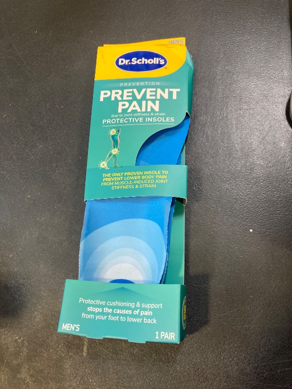 Photo 1 of Dr. Scholl's Prevent Pain Protective Insoles, Protect Against Foot, Knee, Lower Back Pain, Promote Foot Health & Wellness, Trim to Fit Insert, Men Shoe Size 8-14, 1 Pair