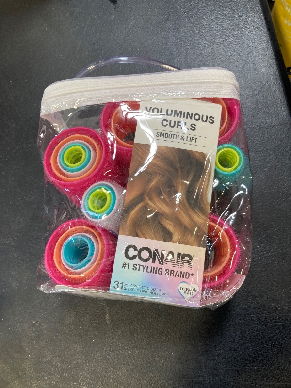 Photo 1 of Conair Self-Grip Rollers, Assorted, 31 Count