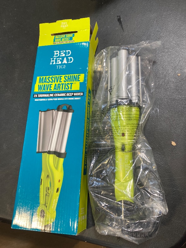 Photo 1 of Bed Head Wave Artist Deep Waver | Combat Frizz, Get Long Lasting Results, & Add Massive Shine for Beachy Waves | With Tourmaline Ceramic Technology (Green)