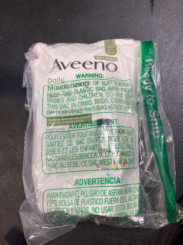 Photo 1 of Aveeno Daily Moisturizing Body Wash for Sensitive Skin + Prebiotic Oat, Gently Cleanses, Nourishes & Feels Moisturizing Dry Skin, Light Fragrance, Refill Pouch, 36 fl. oz