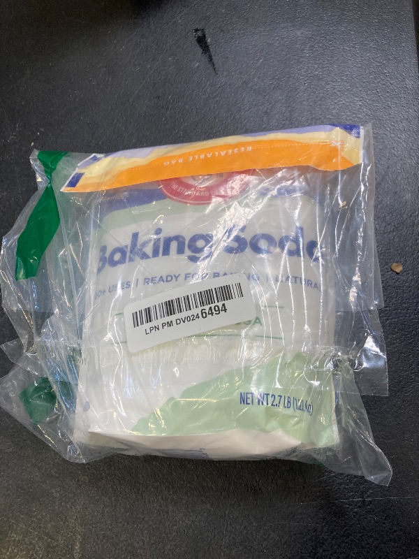 Photo 1 of ARM & HAMMER Baking Soda Made in USA, Ideal for Baking, Pure & Natural, 2.7lb Bag