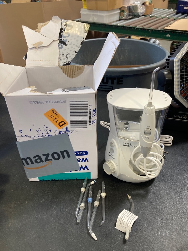 Photo 1 of Waterpik Aquarius Water Flosser For Teeth Cleaning, Gums, Braces, Dental Care, Electric Power With 10 Settings, 7 Tips For Multiple Users And Needs, ADA Accepted, White WP-660, Packaging May Vary