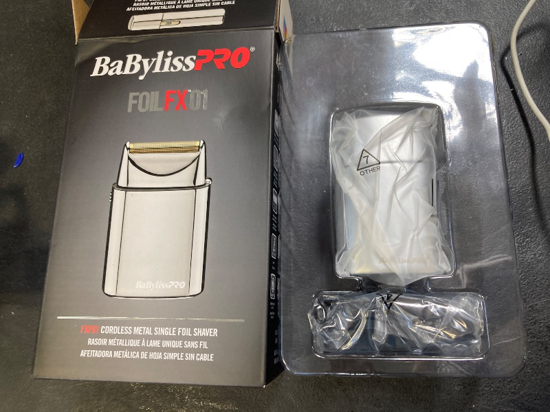 Photo 1 of BaBylissPRO Barberology Foil Shaver FXFS1 SILVERFX Professional High-Torque Shaver
