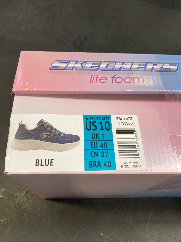 Photo 1 of Sketchers Women's SIZE 10 Air-Cooled Memory Foam Shoes Sneakers BLUE Pink