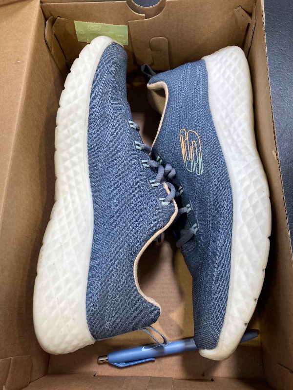 Photo 1 of Sketchers Women's SIZE 10 Air-Cooled Memory Foam Shoes Sneakers BLUE Pink