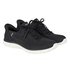 Photo 1 of Skechers Virtue Women’s Stretch Knit Hands Free Swift Fit Shoe Black US 10