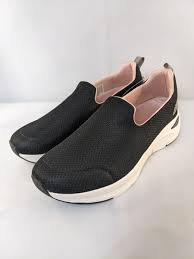 Photo 1 of Skechers Women's Black Arch Comfort Slip on Athletic Sneaker Shoe - NEW W/ Box SIZE 9