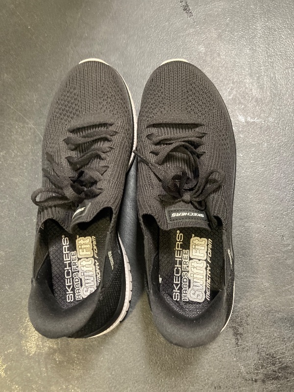Photo 1 of Skechers Virtue Women’s Stretch Knit Hands Free Swift Fit Shoe Black US 7