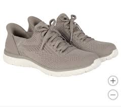 Photo 1 of Skechers Hands Free Swift Fit Memory Foam Lace up Sneakers US 7.5 Taupe