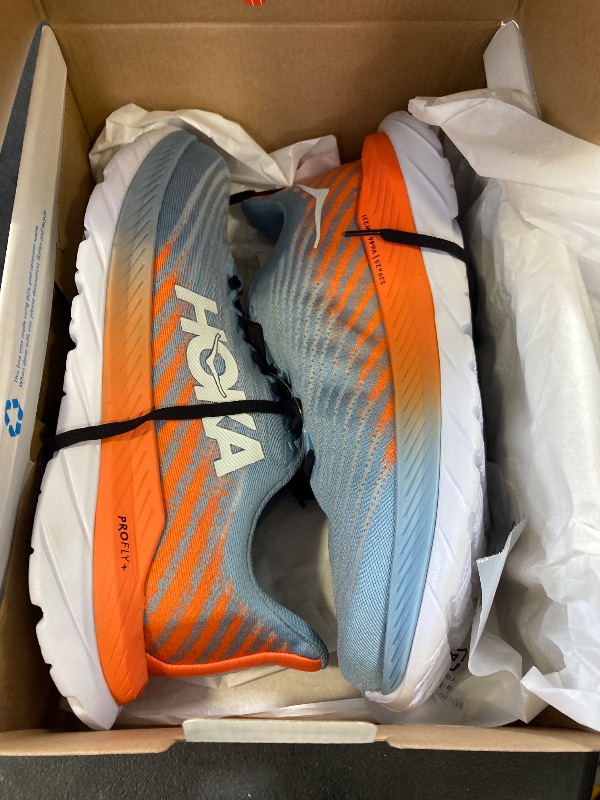 Photo 1 of Hoka One One Men’s Mach 5 Blue/Orangee size 10.5D 