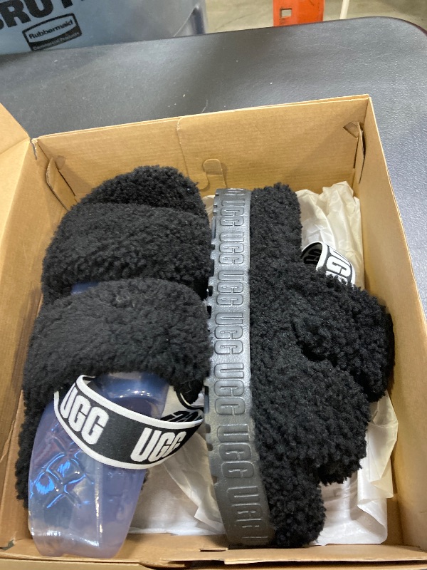 Photo 1 of UGG Women S FLUFFITA Slipper Shade 6 Black