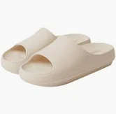 Photo 1 of 32 Degrees Unisex Cushion Slide Sandal Indoor Outdoor Shower Friendly, Cream Size-small