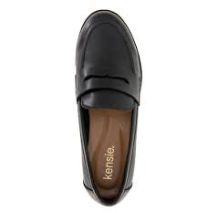 Photo 1 of Pair Kensie Ladies Penny Loafer Shoes Women US Size 7~Gitty Black