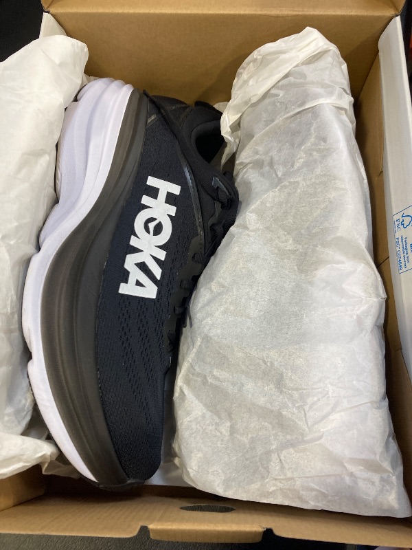 Photo 1 of Hoka Men's Bondi 8 Sneaker, Black/White, 11