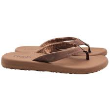 Photo 1 of Flojos Women's Josie Slip-Resistant Flip-Flop, Brown, US 9
