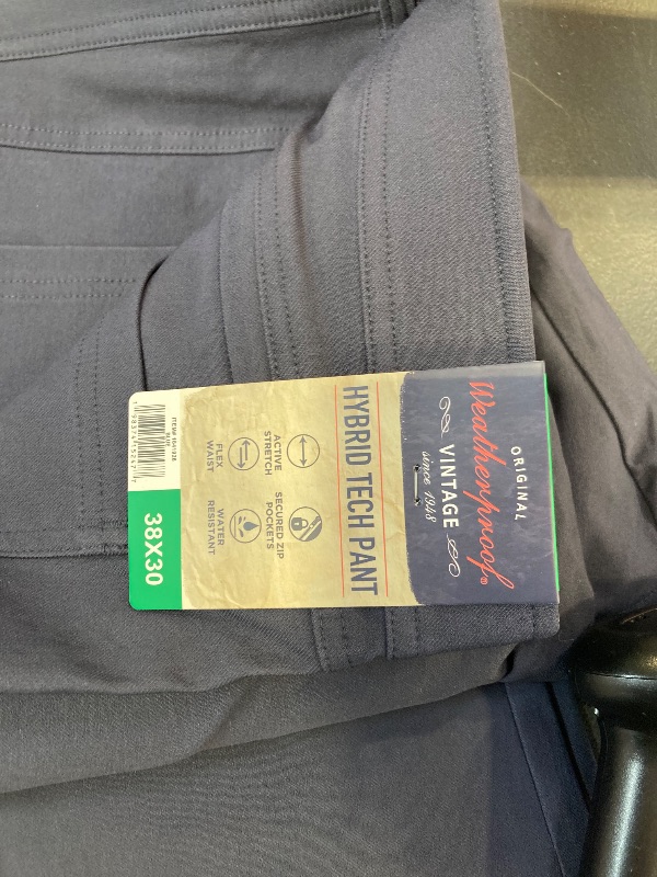 Photo 1 of Weatherproof Vintage Men's Hybrid Tech Pant (US, Waist Inseam, 38, 30, Regular, Regular, Blue)