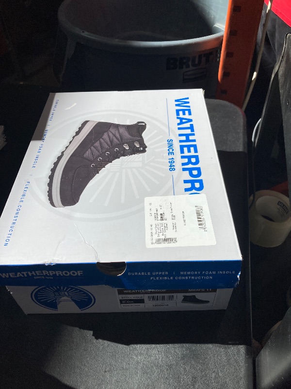 Photo 1 of Weatherproof Men S Size 11 Stoll Cold Sneakerboot Shoes Black New in Box