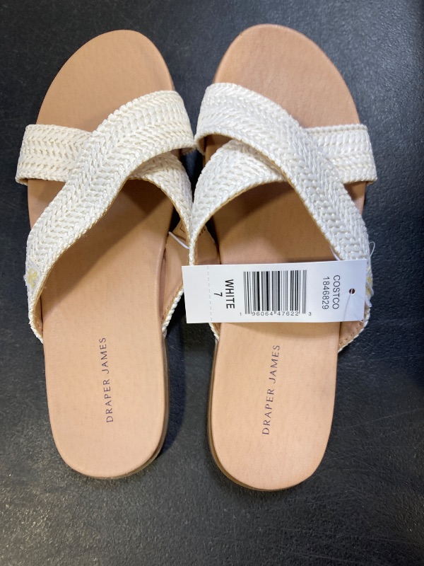 Photo 1 of Draper James Women's Sandals – White Woven Style – Size 7