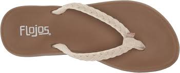 Photo 1 of FLOJOS Women's Delaney Flip-Flop, Ivory/TAN SIZE 10