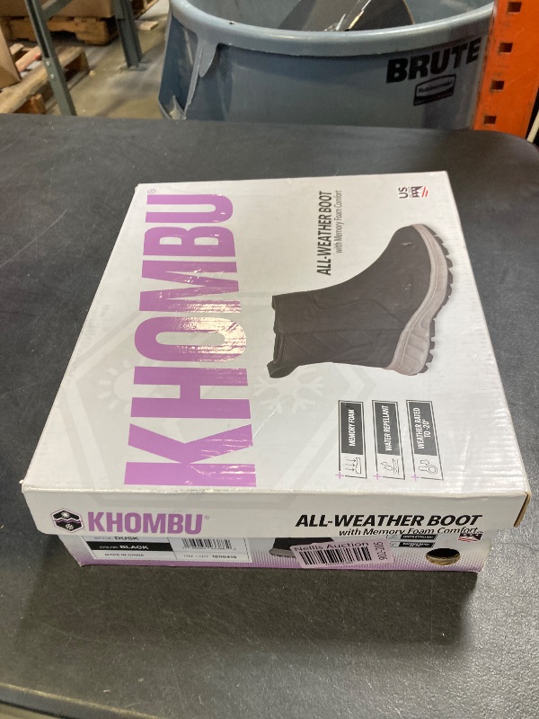 Photo 1 of Khombu Dusk Ladies Size 8 All Weather Boot Black New in Box SIZE 8