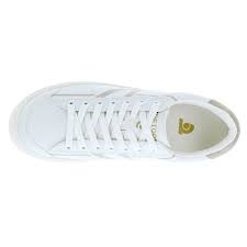 Photo 1 of TRETORN Hopper Canvas Sneakers, White with Blue Logo, Lace-up Closure (White/Blue, US Footwear Size System, Adult, Women, Numeric, Medium, 6.5