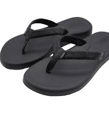 Photo 1 of Flojos Black Flip Flop Thong Sandals Women's Size 9