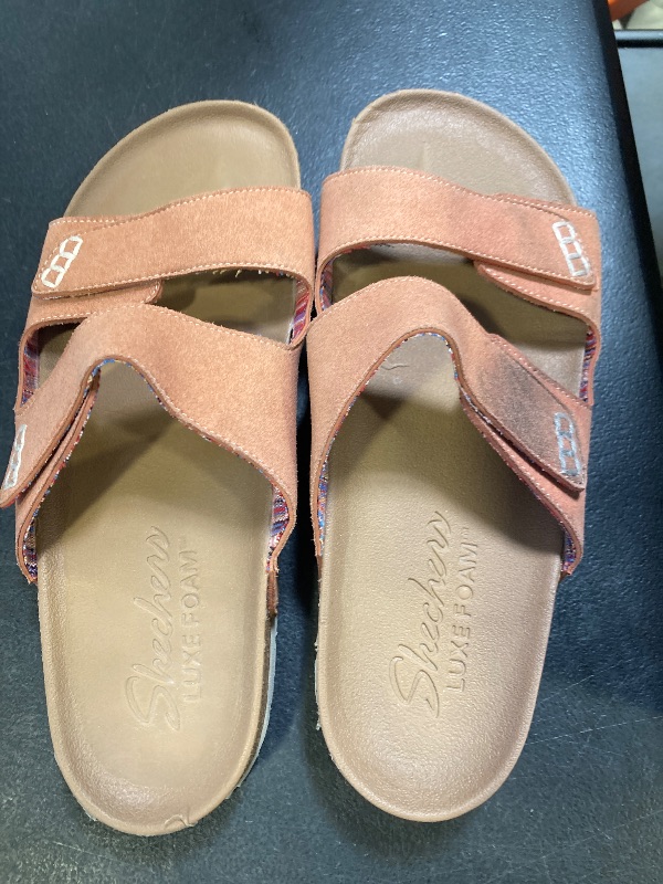 Photo 1 of Skechers Women's Luxe Fresh Spirit Two Strap Granola Sandal Comfort Footbed, Pink, 9