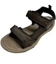 Photo 1 of Khombu Brown Windsor Lightweight Strap Cushioned Footbed Men's Sandals Brown SIZE 11
