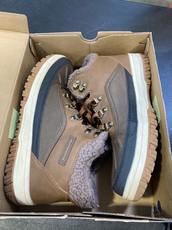 Photo 1 of Weatherproof Slope Memory Foam Men S Sneaker Boots Knit Collar - Winter Sneaker Boots for Men SIZE 11