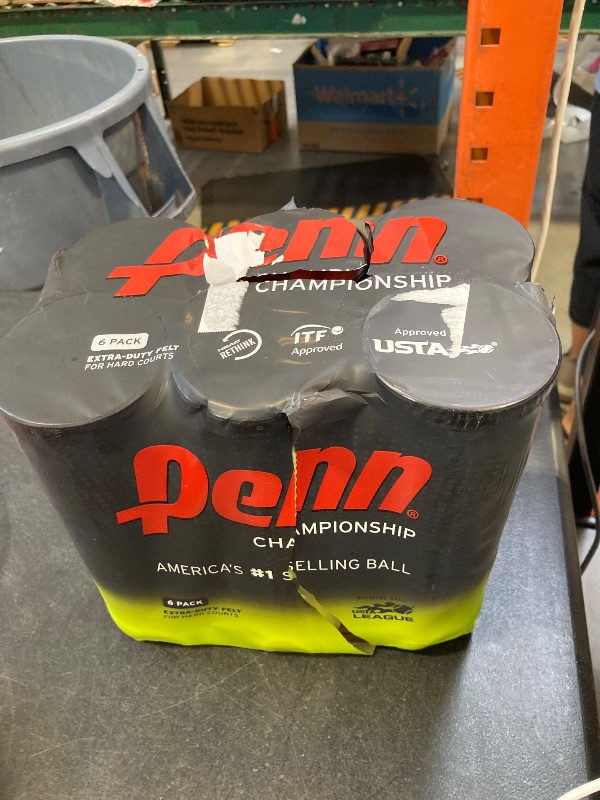 Photo 1 of Penn Championship Extra Duty Felt Tennis Balls - 6 Cans, 18 Balls