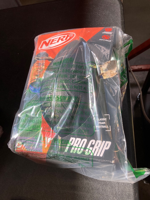 Photo 1 of Nerf Pro Grip Football, Blue, Classic Foam Ball, Easy to Catch & Throw, Balls for Kids, Kids Sports Toys, Perfect Easter Basket Stuffers, Great Easter Toys or Easter Gifts for Kids